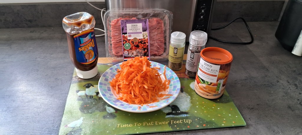 ingredients on worktop saver