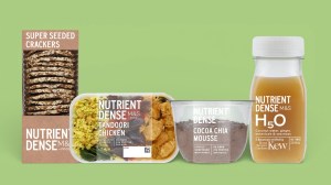 M&S Nutrient Dense range on a light green background
